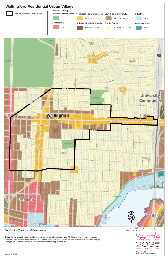 Map of Wallingford Residential Urban Village