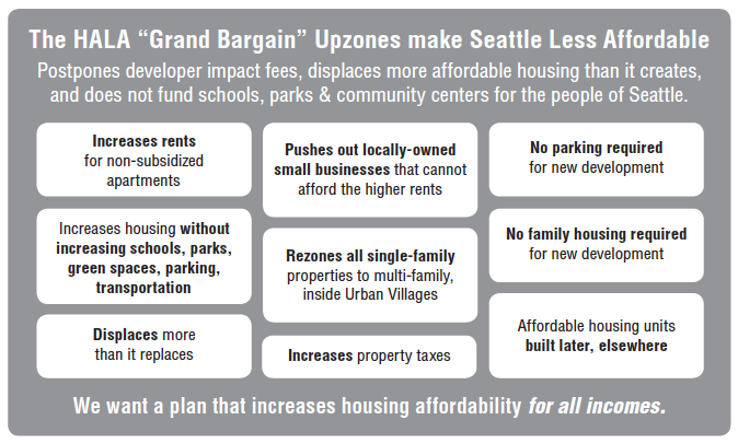 HALA Grand Bargain - making Seattle less Livable